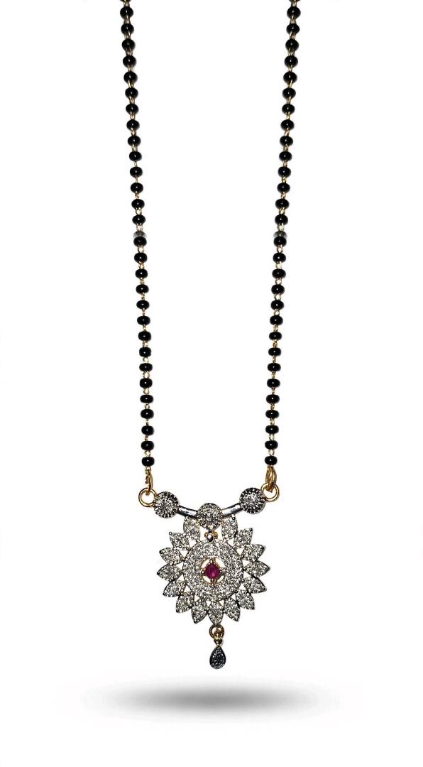 American Diamond Floral Mangalsutra – Timeless Elegance for Every Day