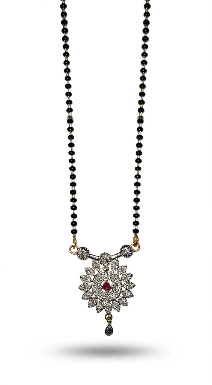 American Diamond Floral Mangalsutra – Timeless Elegance for Every Day