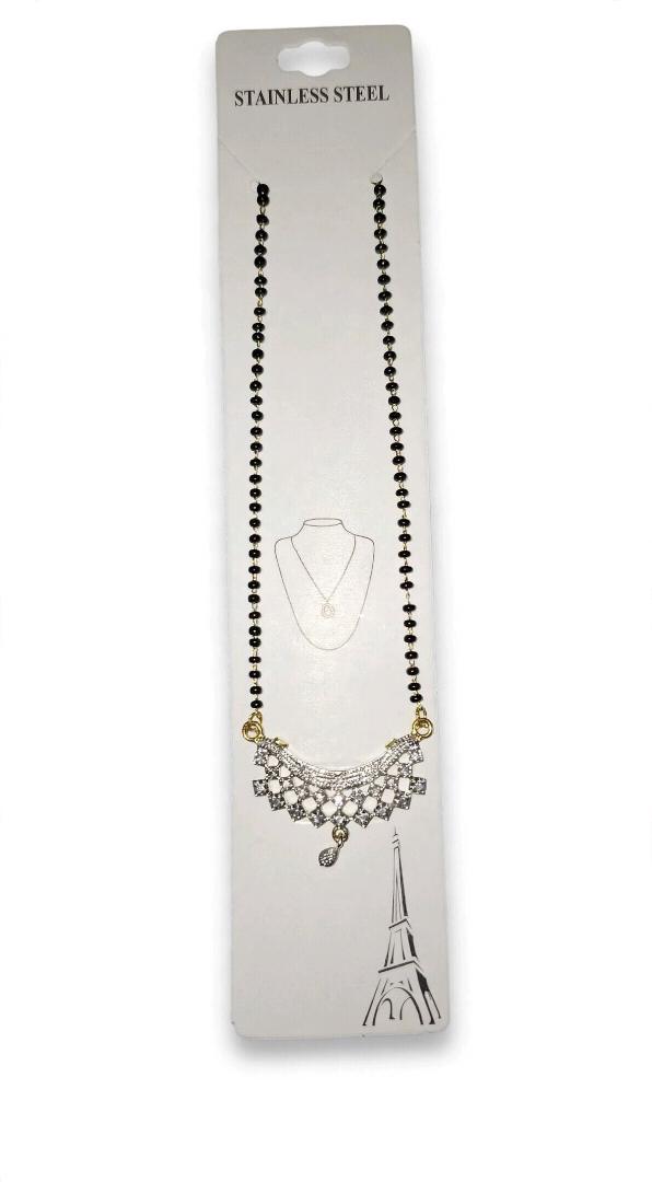 American Diamond Mangalsutra Necklace - Stainless Steel