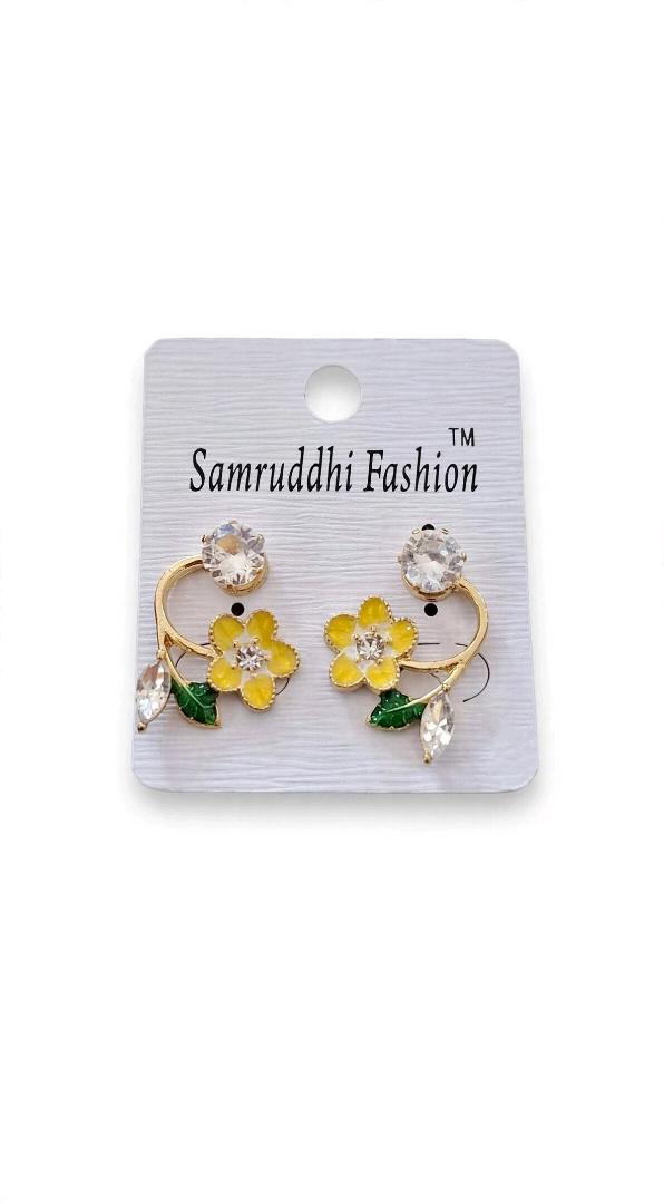 Floral Stud Earrings for Women & Girls