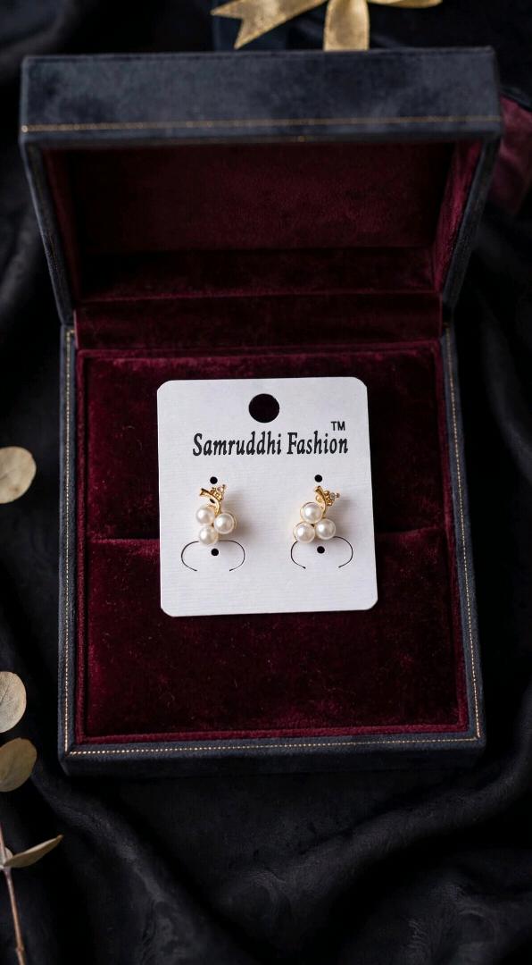 Grape Cluster Pearl Studs