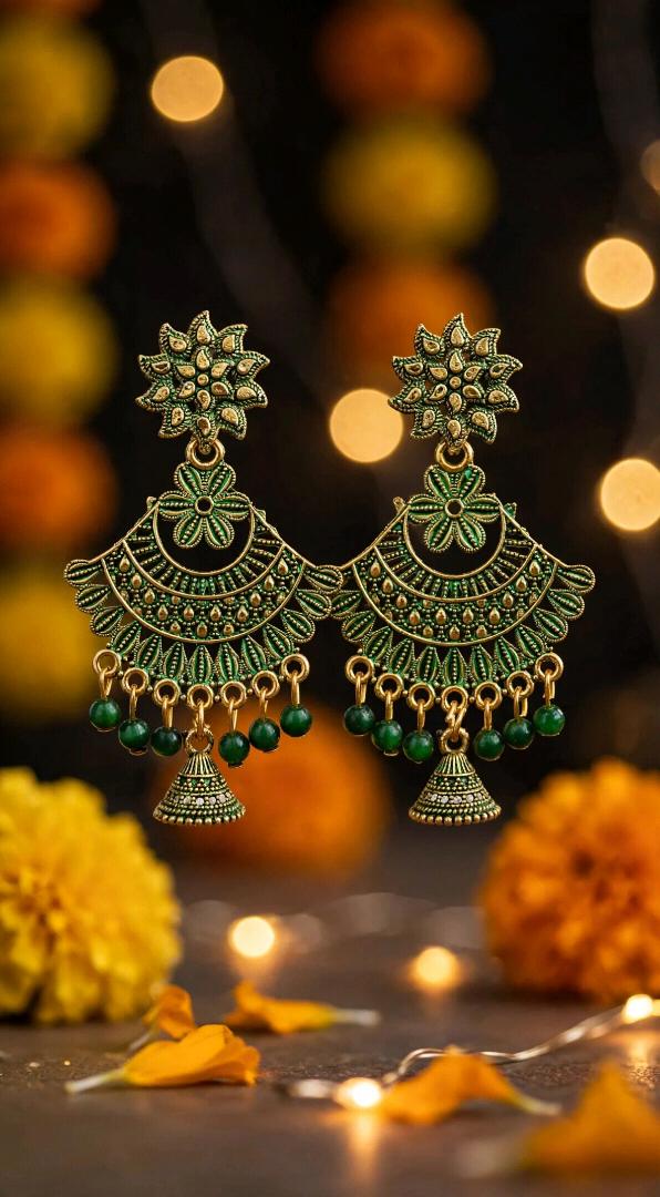 Green & Gold Oxidized Afghani