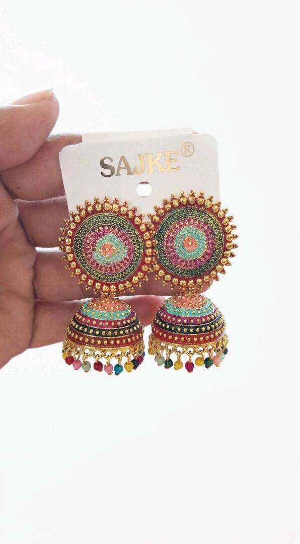 Multicolor Jhumka Earring