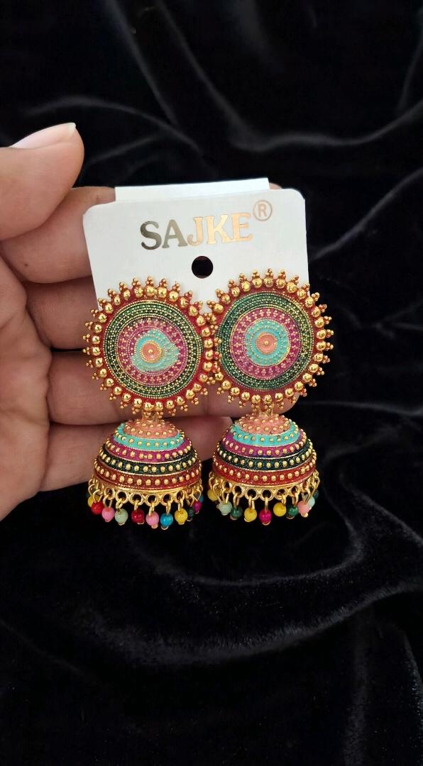 Multicolor Jhumka Earring