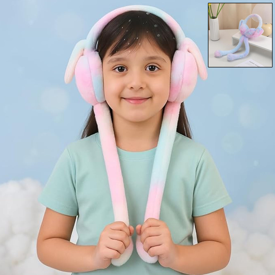 Plush Bunny Ears Movable