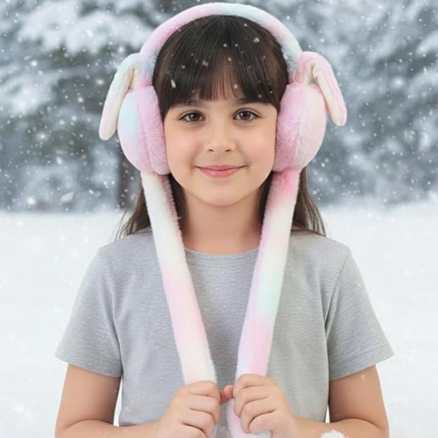 Plush Bunny Ears Movable
