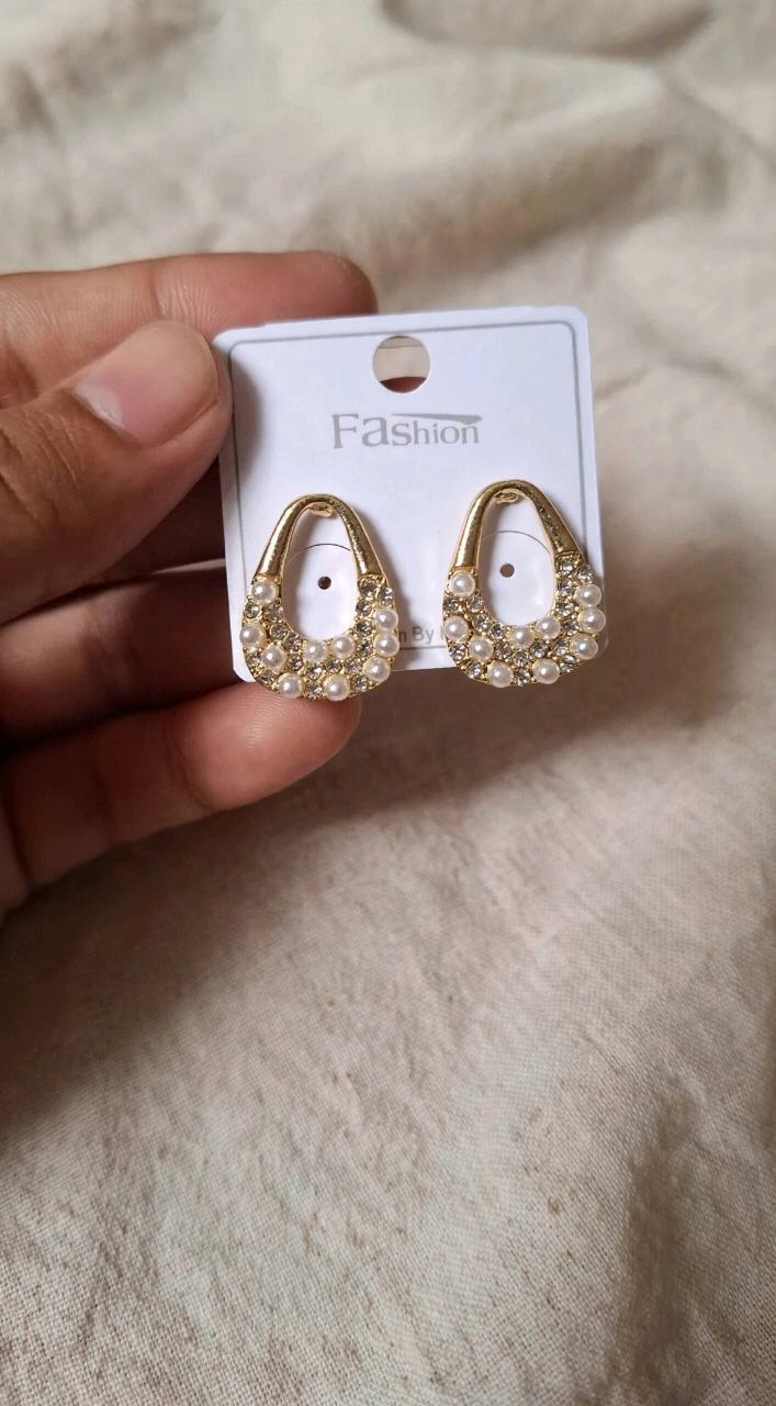 Trendy Gold Plated Pearl